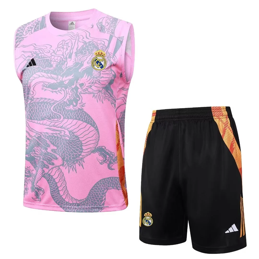 24/25 Real Madrid Training Vest Kit Football Thai Quality