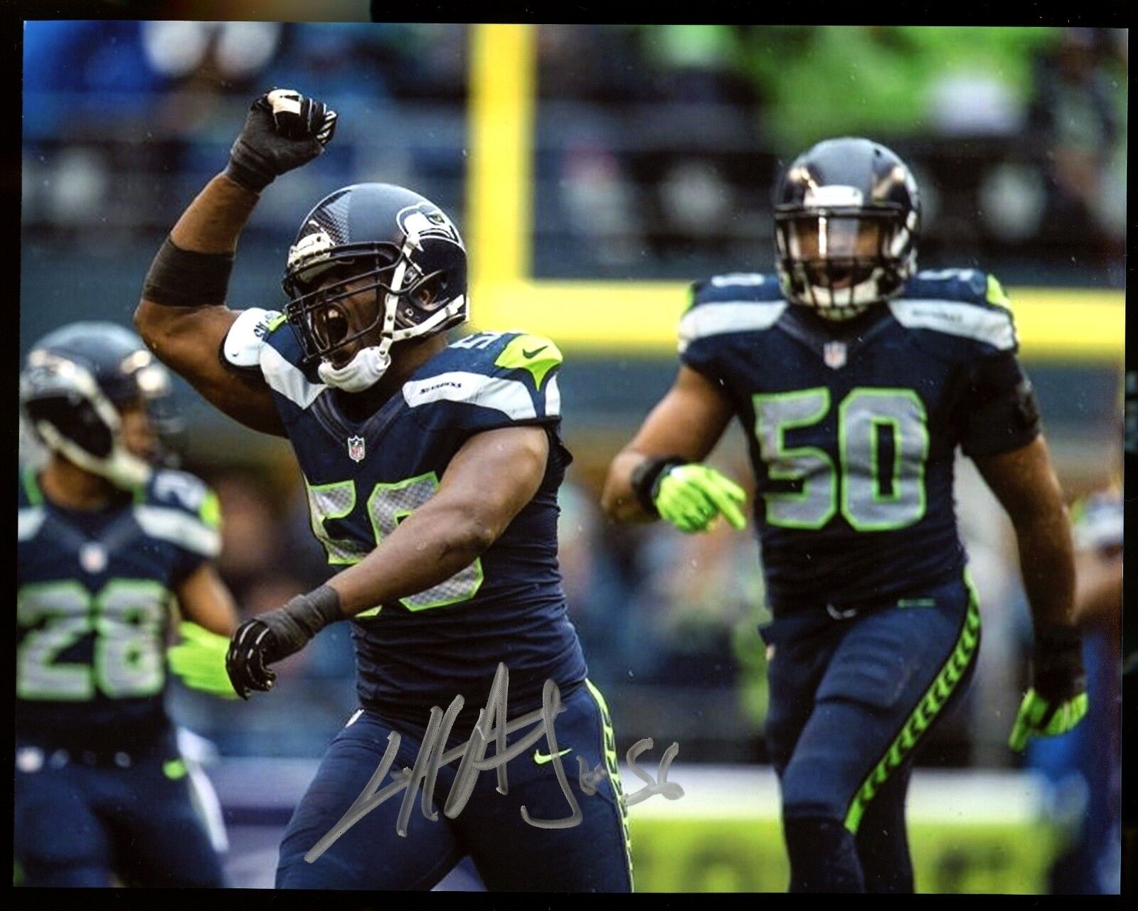 Cliff Avril 8x10 Photo Poster painting #13 Autographed Signed AUTO Seahawks SB XLVIII Champion