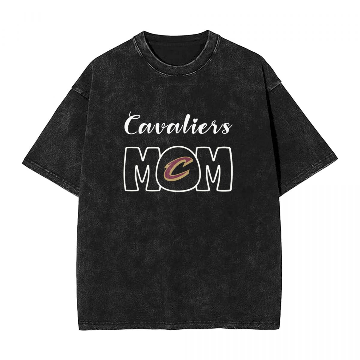 Cleveland Cavaliers Mom Washed Oversized Vintage Men's T-Shirt