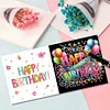 6Pcs f&ecirc;te d&rsquo;anniversaire-bricolage carte de voeux