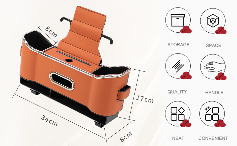 multifunction car seat back storage box