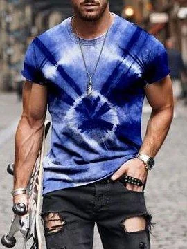 Printed Casual Crew Neck Shirts & Tops