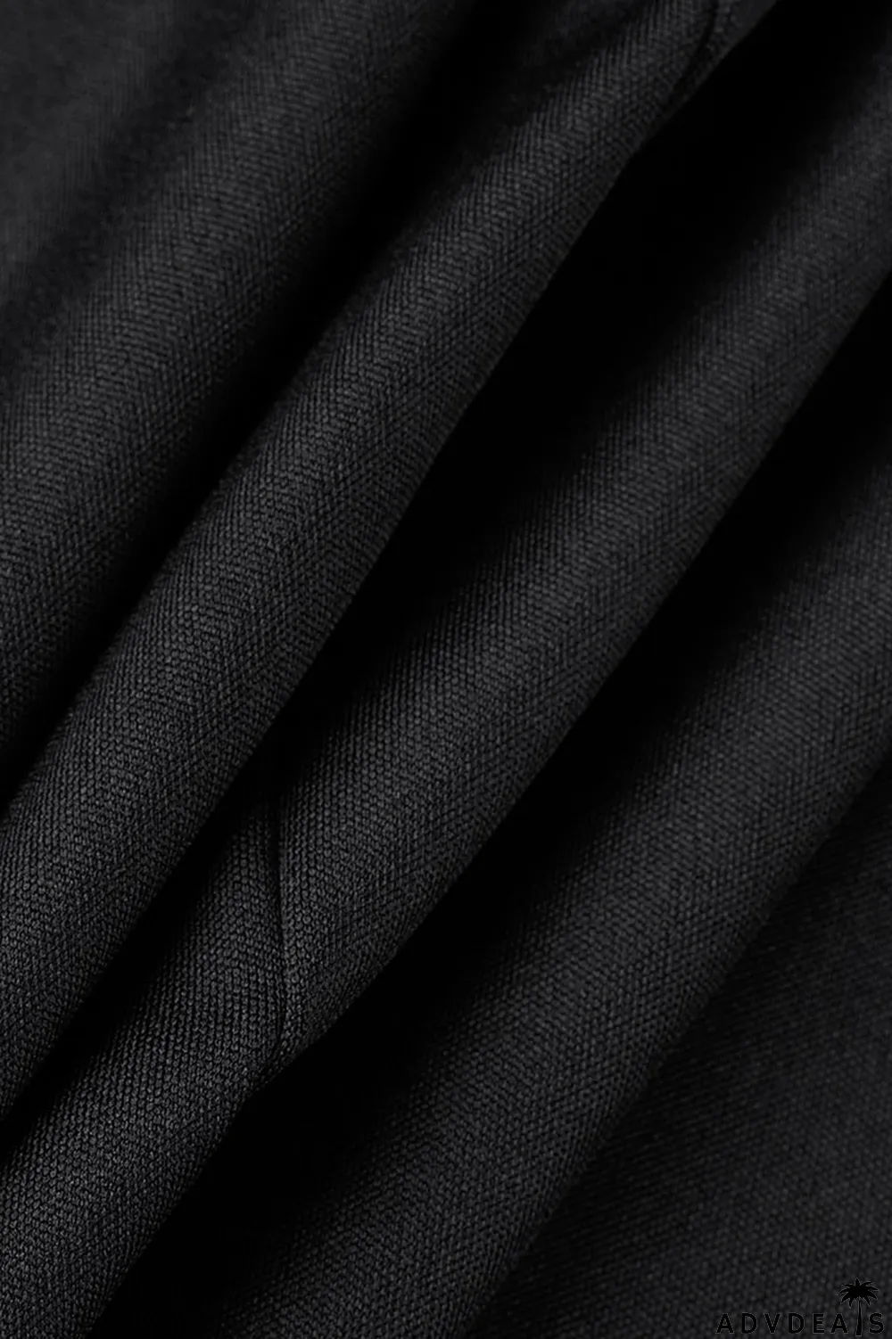 Black Casual Solid Patchwork Turn-back Collar Long Sleeve Two Pieces