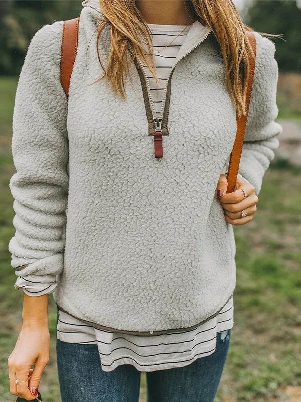Solid Color Lambswool Sweater