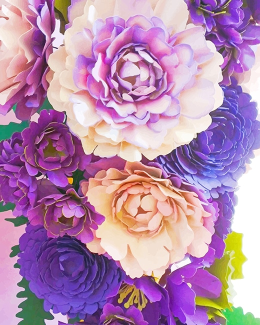 

Purple Artificial Flower – Paint By Numbers - 40*50CM, 501 Original