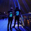 Luminous Drawing Board T-Shirt Trendy Brand Loose Men And Women Neutral Style DIY fun Fluorescent Printed Pure Cotton Short Sleeve