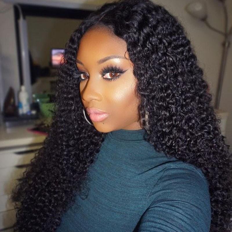 Brazilian Jerry Curly 3 Bundles Human Hair Weft Natural Color