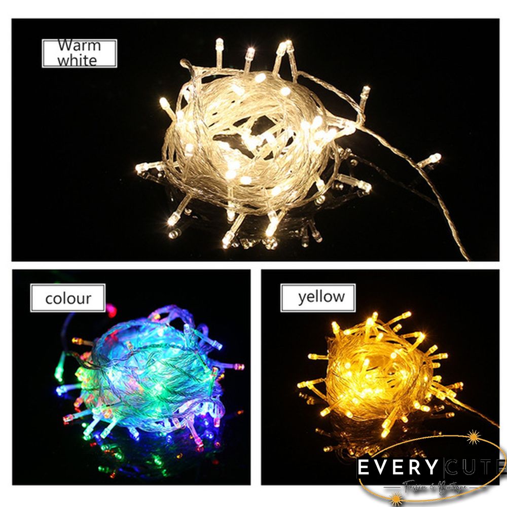 Outdoor 10M/20M 9 Colors Wedding New Year LED Christmas Decoration Outdoor Fairy String Light