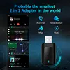 Wired To Wireless Carplay & Android Auto 2 in 1 Dongle USB Plug and Play Adapter