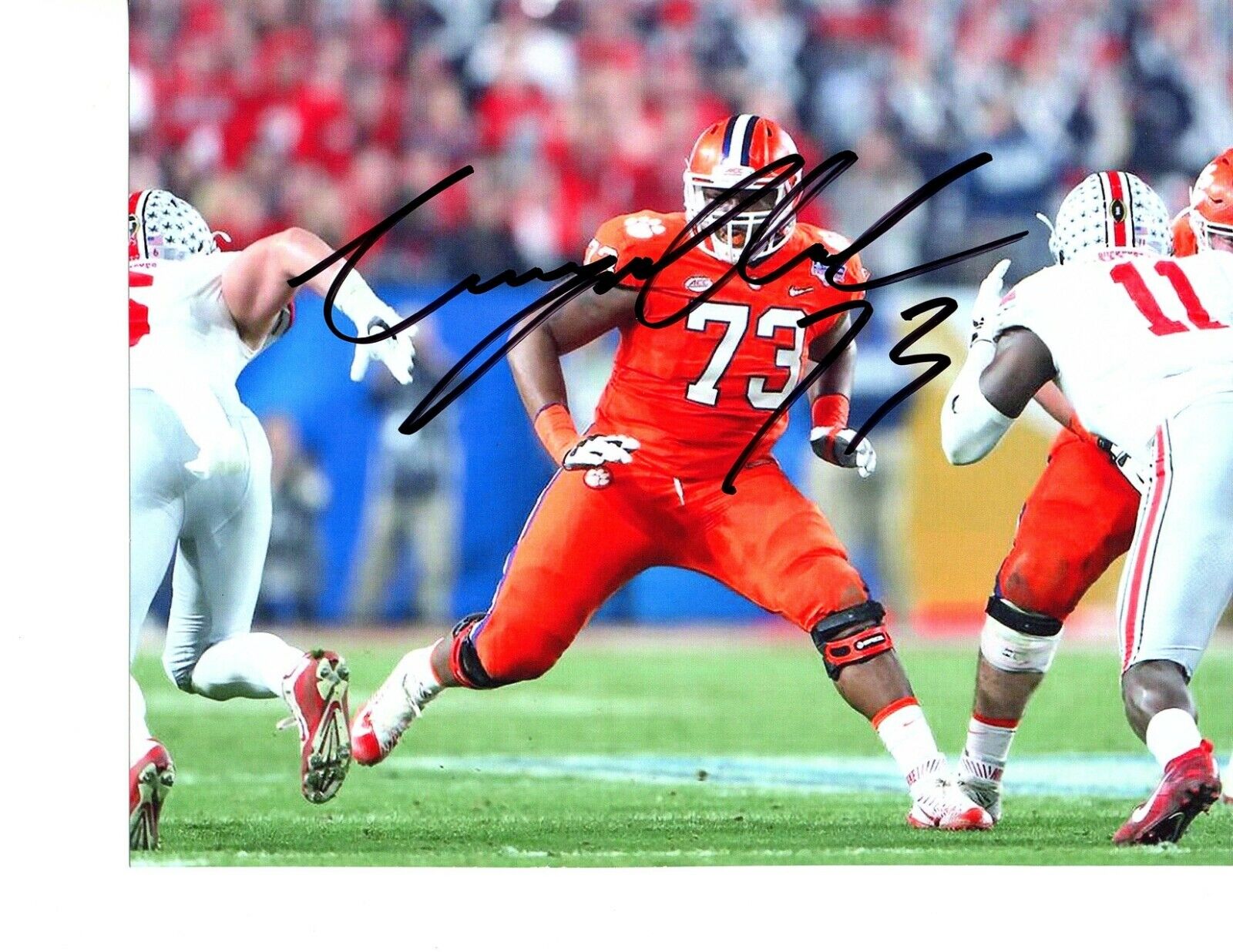 Tremayne Anchrum Jr. Clemson Tigers signed autographed 8x10 football Photo Poster painting c