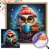 Diamond Painting -DIY Round Partial AB Drill Owl（45x45cm）
