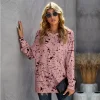 Women's Fashion Pentagram Sweatshirt Tie Dye Round Neck Long Sleeves
