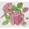 Pink Rose-14CT Stamped Cross Stitch 30*27cm/11.81*10.63in