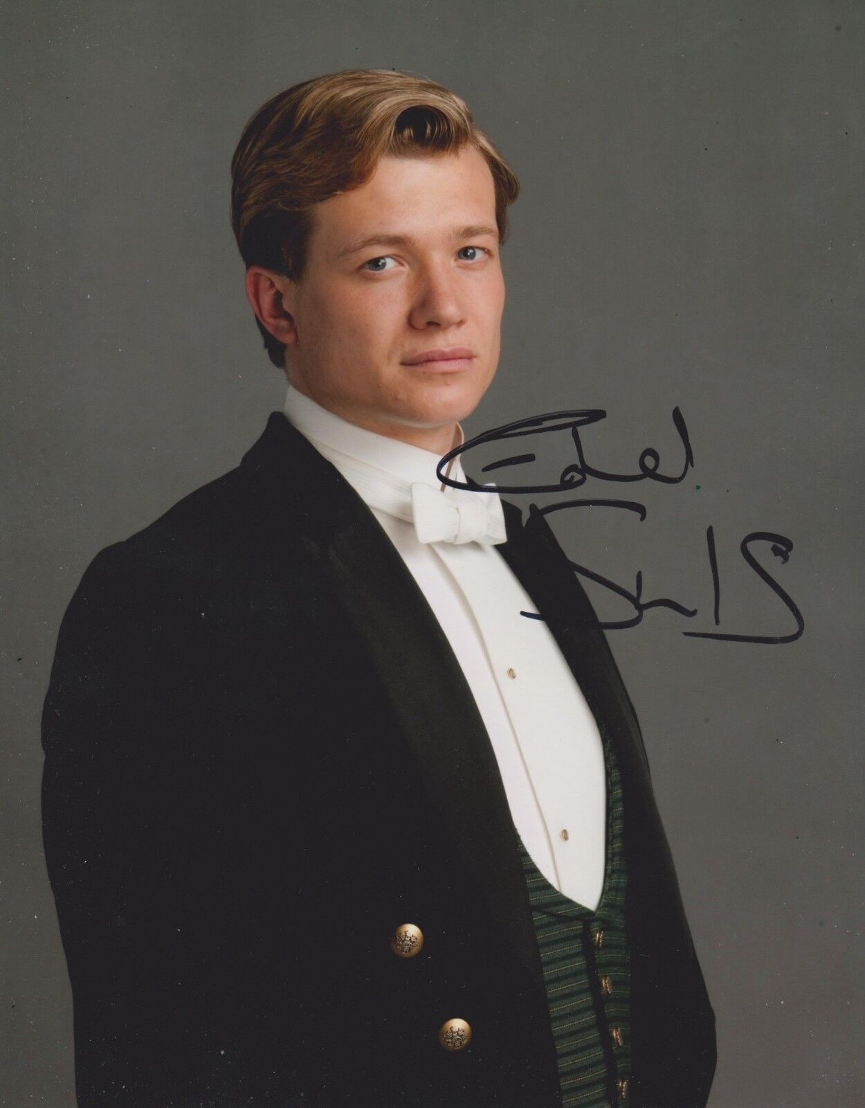 Ed Speleers Signed Downton Abbey 10x8 Photo Poster painting AFTAL