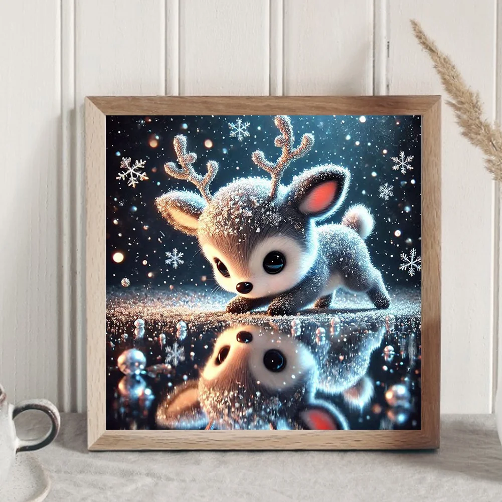Diamond Painting - Full Round Drill - Deer(Canvas|30*30cm)