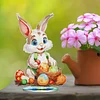 Diamond Painting Acrylic Easter Eggs Rabbit Desktop Ornaments Kit