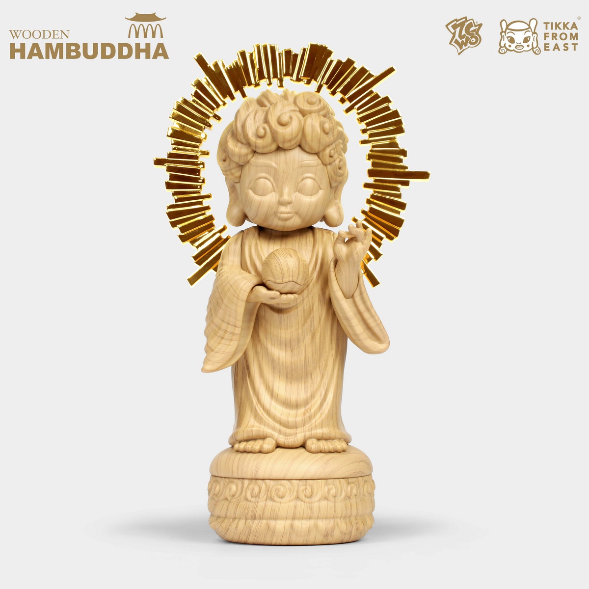 ZCWO H26CM ALL DAY HAMBUDDHA Little Burger Buddha Statue(GK)