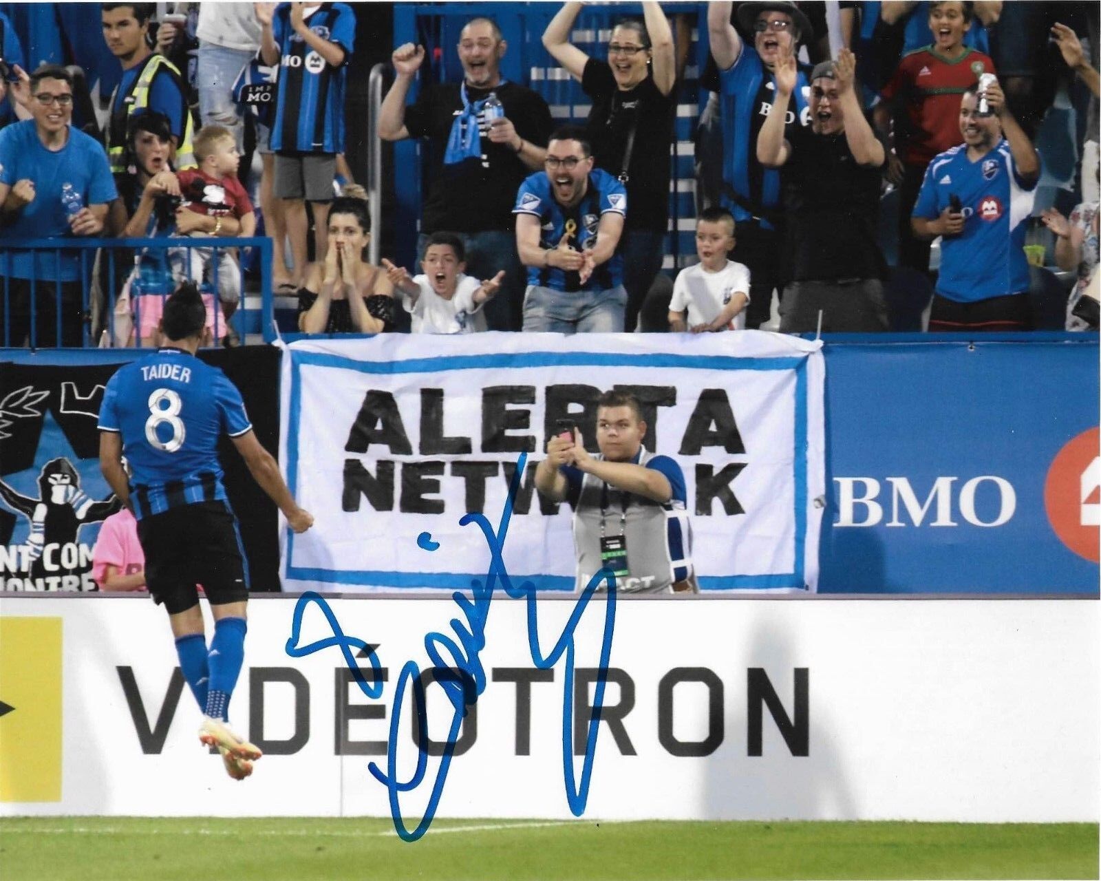 Montreal Impact Saphir Taider Autographed Signed 8x10 MLS Photo Poster painting COA #2