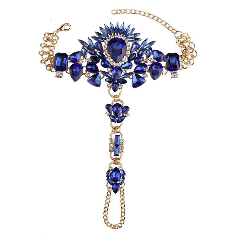 Hot New Fashion 2016 Ankle Bracelet Wedding Barefoot Sandals Beach Foot Jewelry Sexy Pie Leg Chain Female Boho Crystal Anklet 00