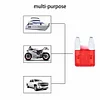 100 Pack Auto Fuses 10AMP APM/ATM 32V Mini Blade Style Fuses 30A Short Circuit Protection Car Fuse (Red)