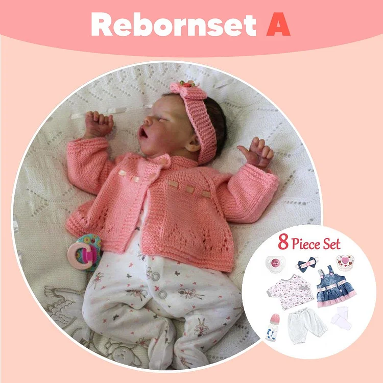 [Last-Minute Gift] 12'' Real Lifelike Halle Handmade Closed Eyes High-quality Realisitc Reborn Baby Doll Girl By Dollreborns®