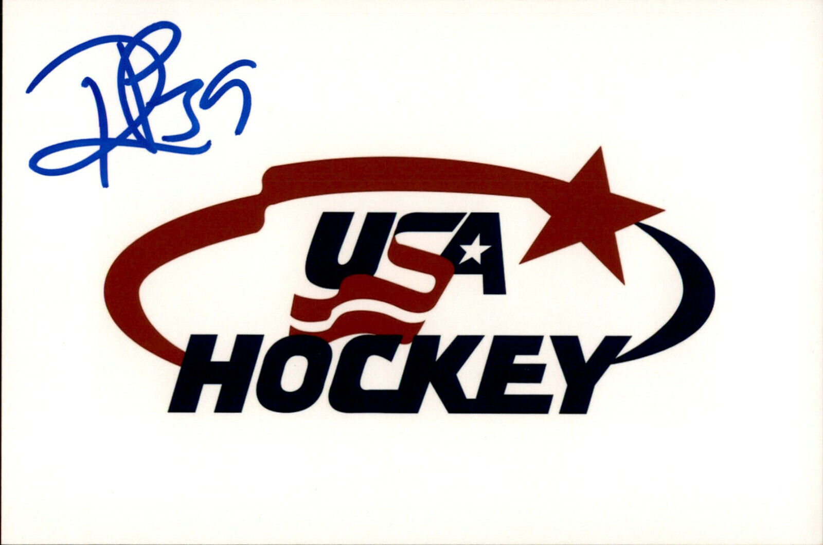 Dylan Peterson SIGNED 4x6 Photo Poster painting TEAM USA / BOSTON UNIVERSITY / ST LOUIS BLUES