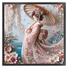 Kimono Girl-11CT Stamped Cross Stitch 50*50cm