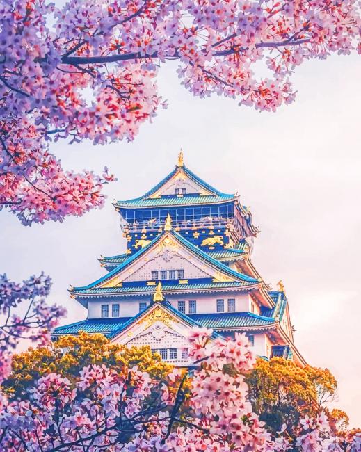 

Osaka Castle Park – Paint By Numbers - 40*50CM, 501 Original