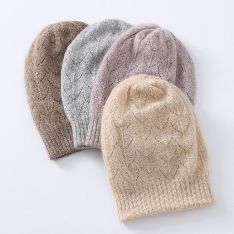 Thickened Pure Cashmere Beanie Hat-Chouchouhome