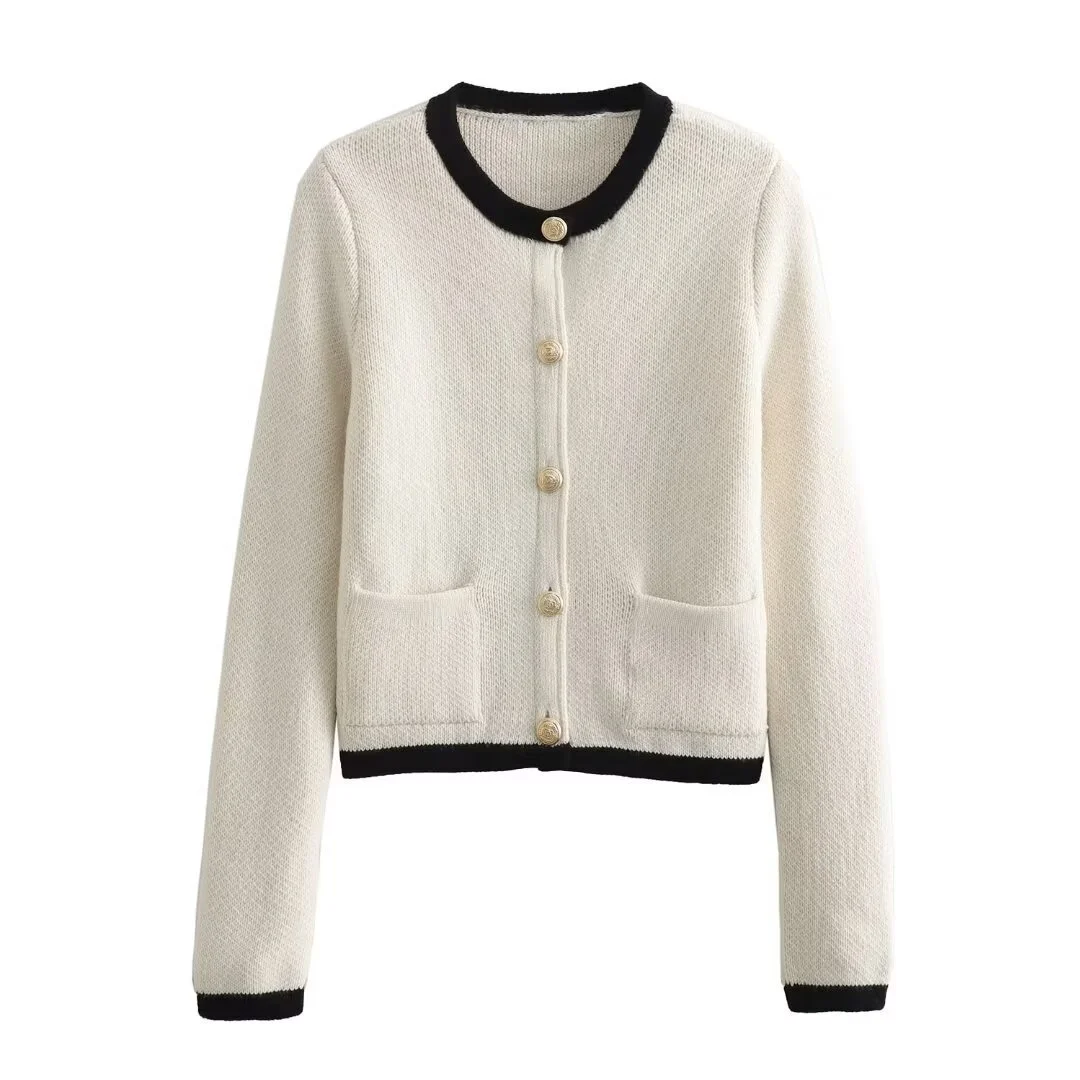 Nigikala Nigikala 2025 New Women's Button Knitted Jacket Little Scented Women's Sweater E3336
