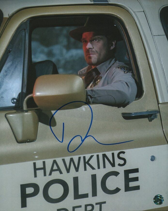 DAVID HARBOUR Autographed Original 8x10 Photo Poster painting LOA TTM