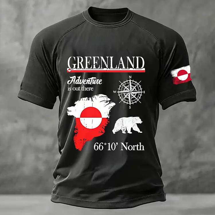 Men's Greenland Printed Short Sleeves T-shirt