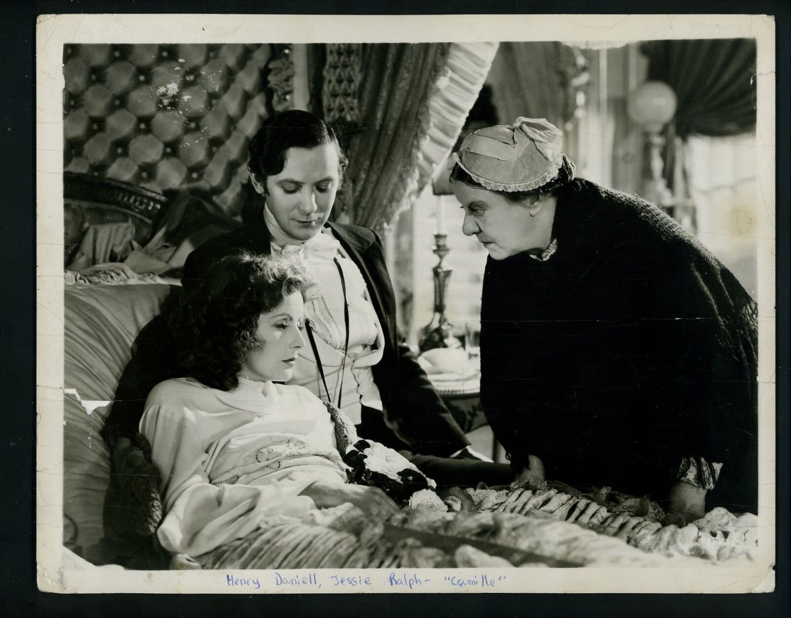 Greta Garbo 1936 Press Photo Poster painting for Camille with Henry Daniell & Jessie Ralph