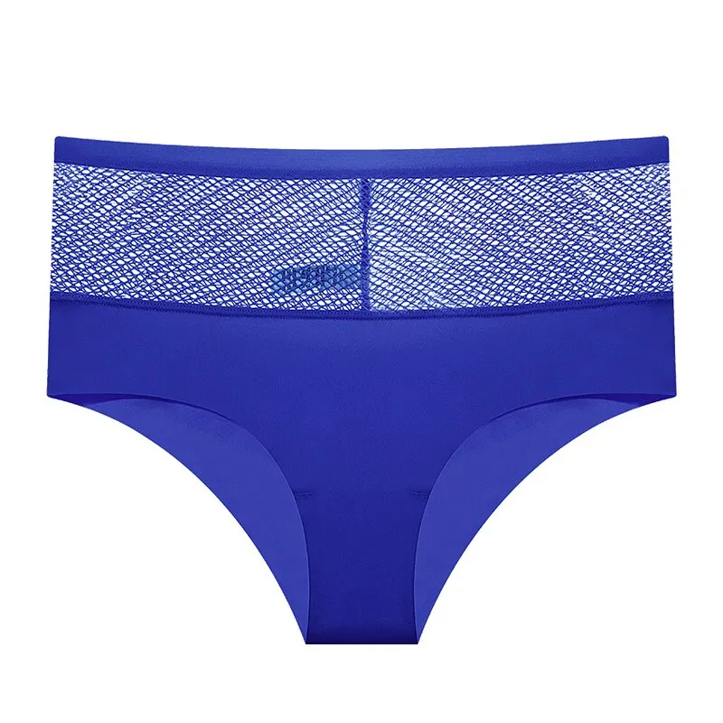 Mesh Transparent Panties Women Sexy Lingerie Comfort Seamless Briefs G String Hollow Out Low Rise Underwear Intimates lenceria