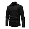 Men's Stylish Half-Zip Ribbed Sweater by Inlyline