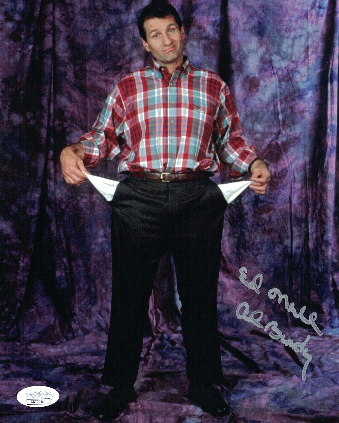 ED O'NEILL Authentic MARRIED WITH CHILDREN SIGNED 8X10 Photo Poster painting AUTOGRAPH JSA COA