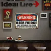 Beer Fridge Warning - Metal Tin Signs(8*12Inch/12*16Inch) - Bar