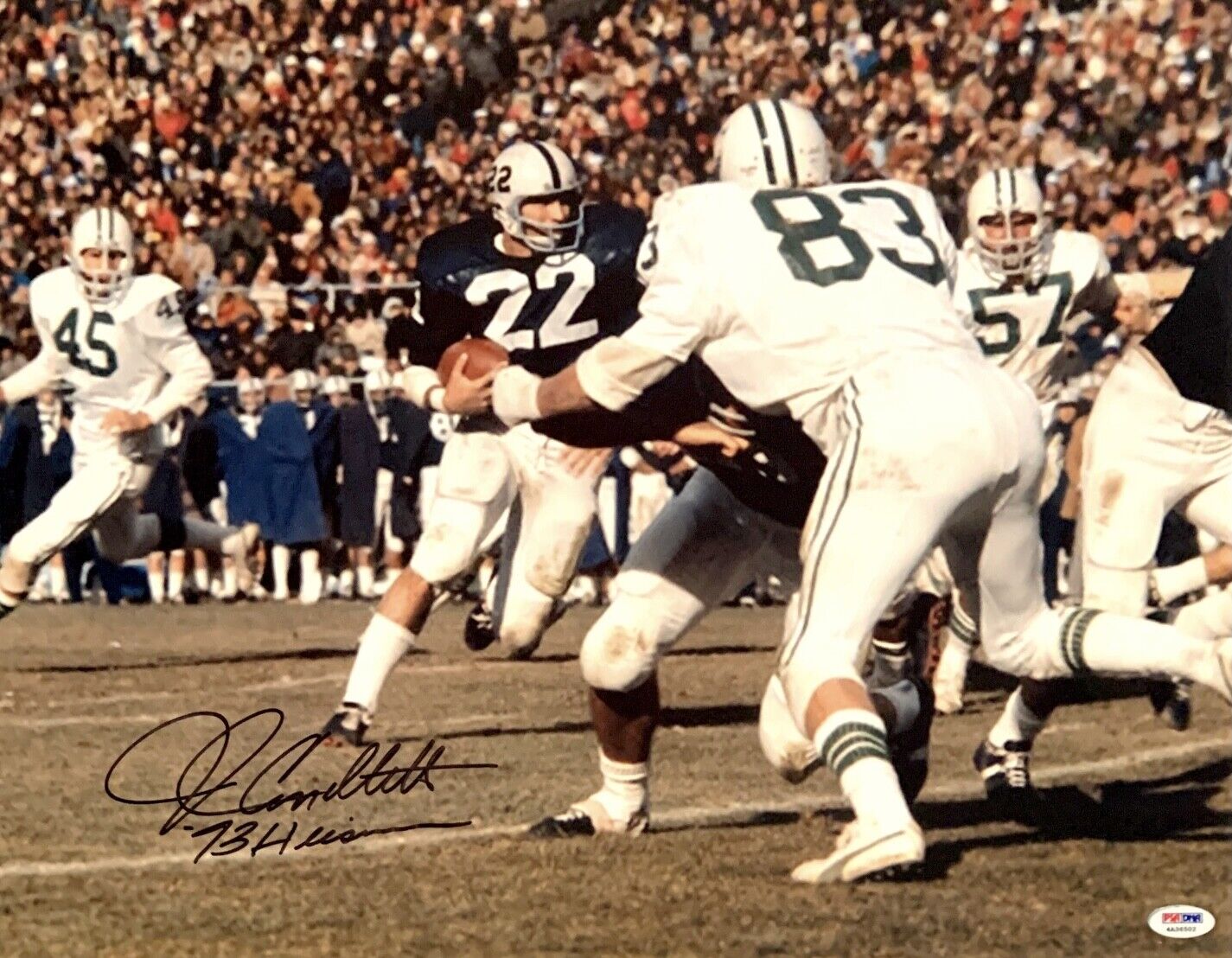 John Cappelletti Signed Penn State 16x20 Photo Poster painting PSA 4A36502 w/ Inscriptions