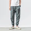 Gioiacombo&trade; Pantaloni harem da uomo in lino stile casual