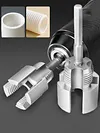 Pipe Threader Set with Sealing Tape& Gloves Internal & External Pipe Threading Tool for 1/2 & 3/4 & 1in PVC/Plastic Water Pipe Repair