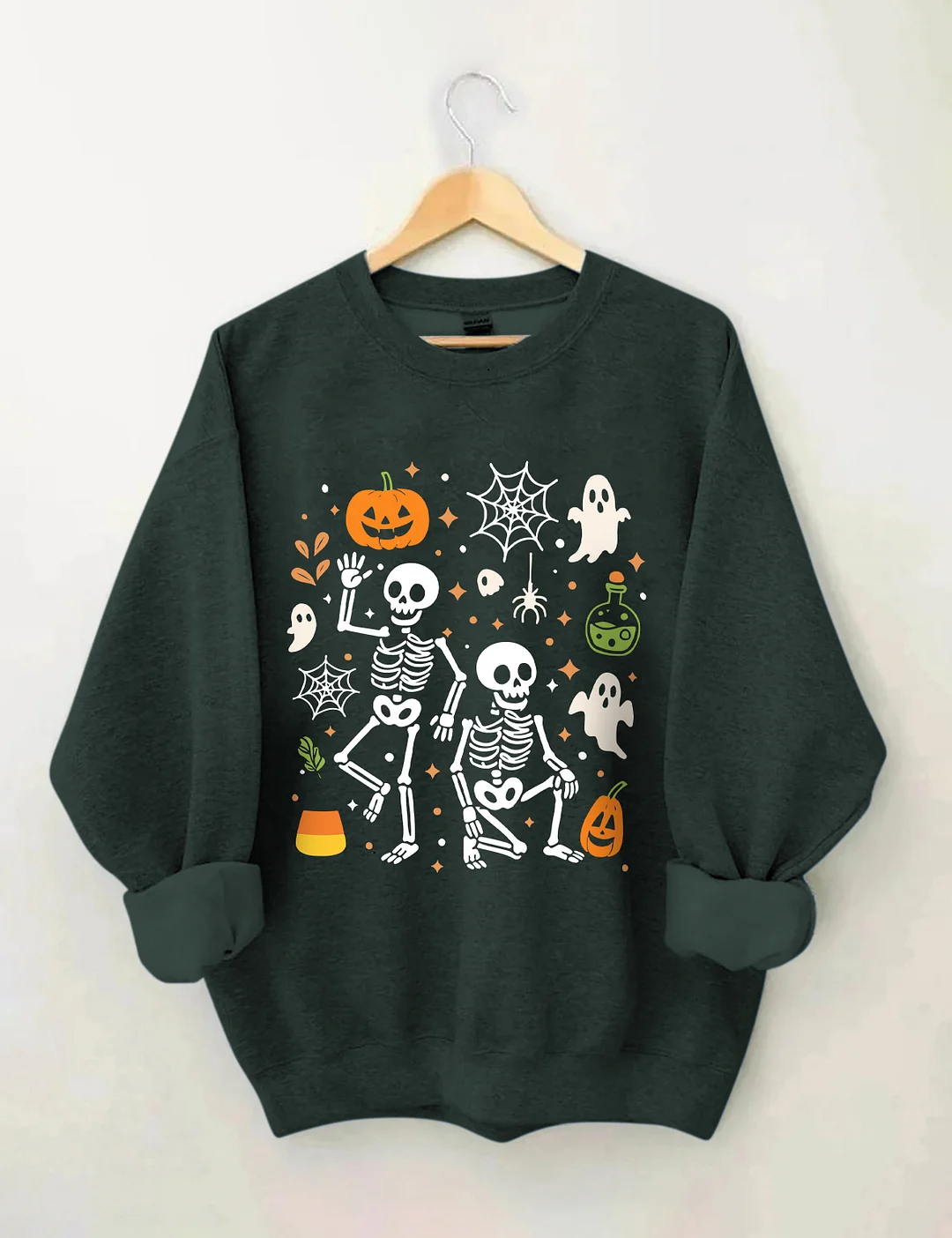 Slightly Subtle FDT Halloween Skeleton Sweatshirt