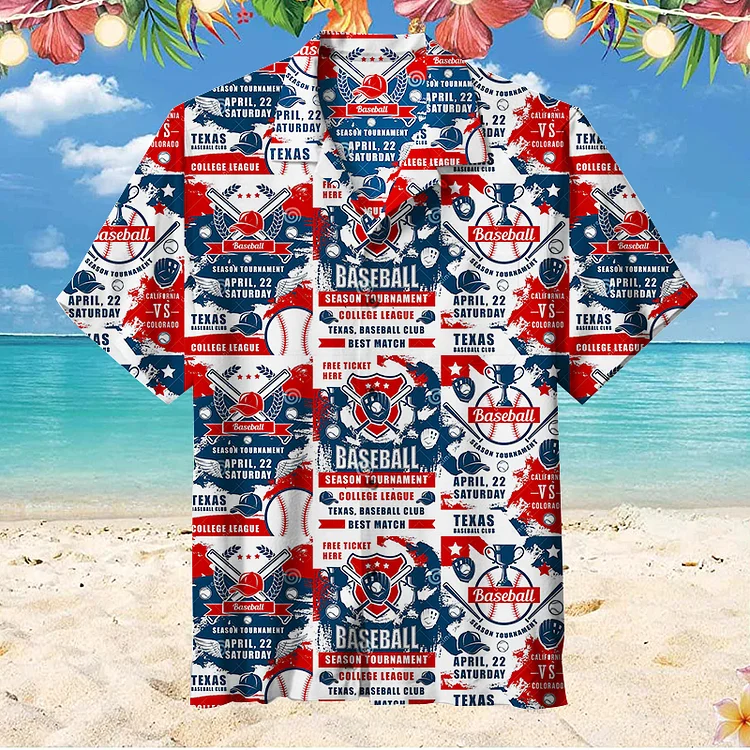 Baseball Logo Puzzle|Unisex Hawaiian Shirt