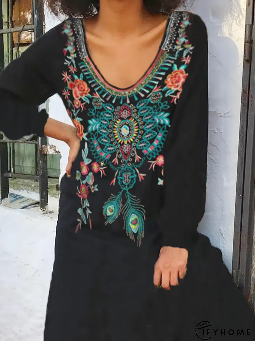 Casual Long Sleeve Dress | IFYHOME