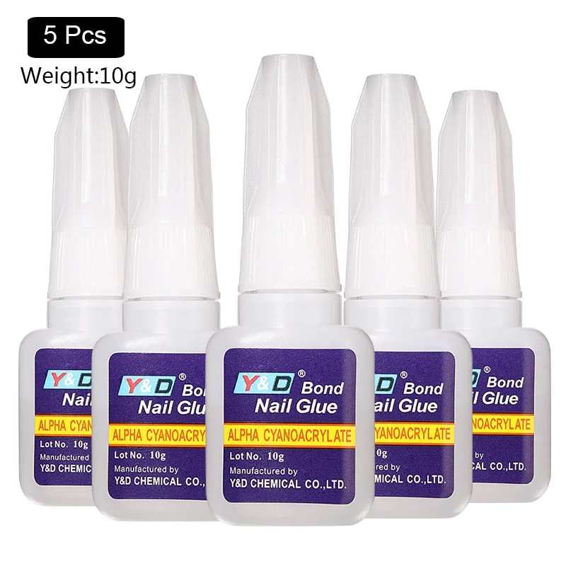 10g Fast Drying Nail Glue for False Nails Glitter Acrylic Nail Rhinestone Decoration Extension Glue Adhensive Nail Care Tool-Nail Inspo