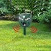 Solar Animal Repeller Mouse Repellent IP44 Waterproof for Raccoons Rabbits Foxes