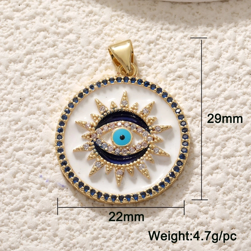 1 Piece Copper Devil’s Eye Jewelry Accessories Pendant