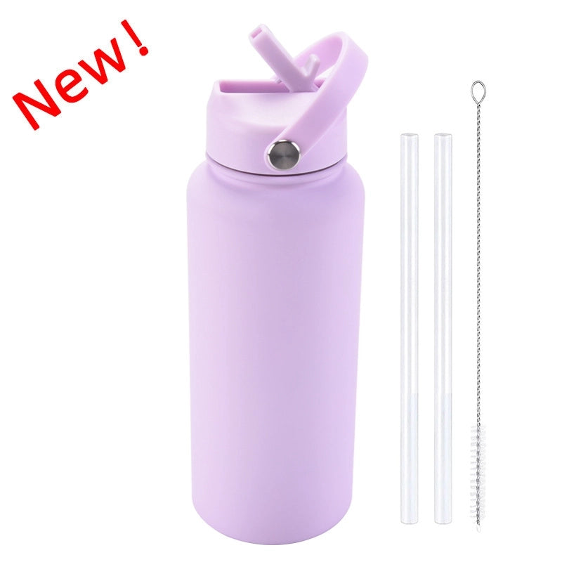 Casual Solid Color Stainless Steel Thermos Cup