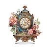Diamond Painting Acrylic Flower Clock Ornament