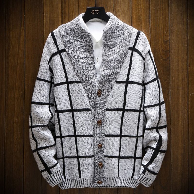 Knitted Single Breasted Cardigan Men's Sweater | EGEMISS