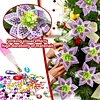 8Pcs 3D Purple Artificial Flowers DIY Desktop Diamond Art Kit